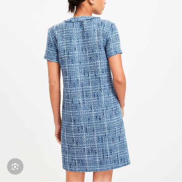LOFT Tweed Mini Pocket Dress - Picture 2 of 5